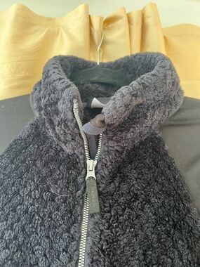 Aerin Black Plush Sherpa Puffer Jacket